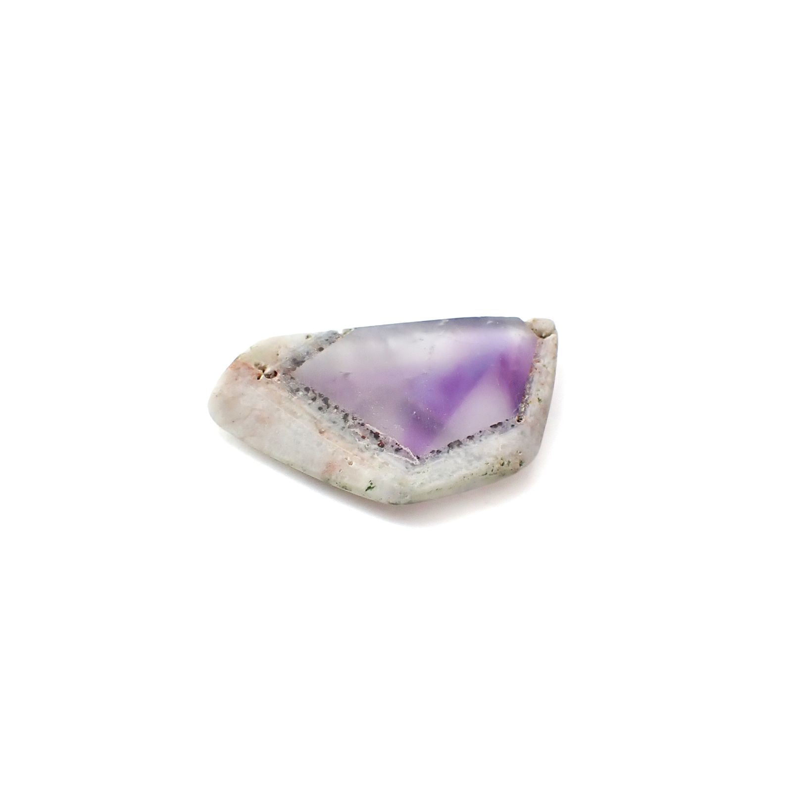 ◇フリーフォーム◇トラピッチェアメジスト 母岩付き ブラジル産 22.83ct [250730687]20.2x34mm前後