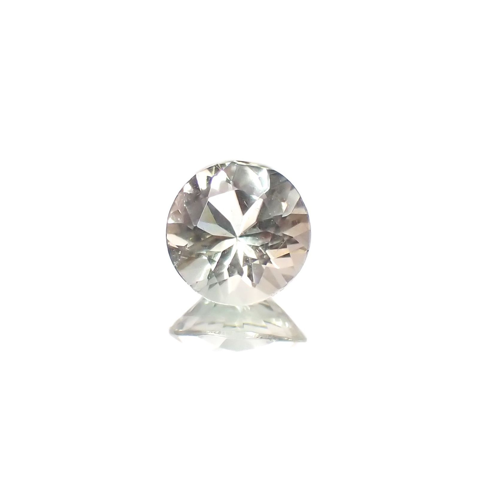 バイカラーオレゴンサンストーン アメリカ・オレゴン州産 0.62ct / 5.9x5.9mm前後 [230220681]