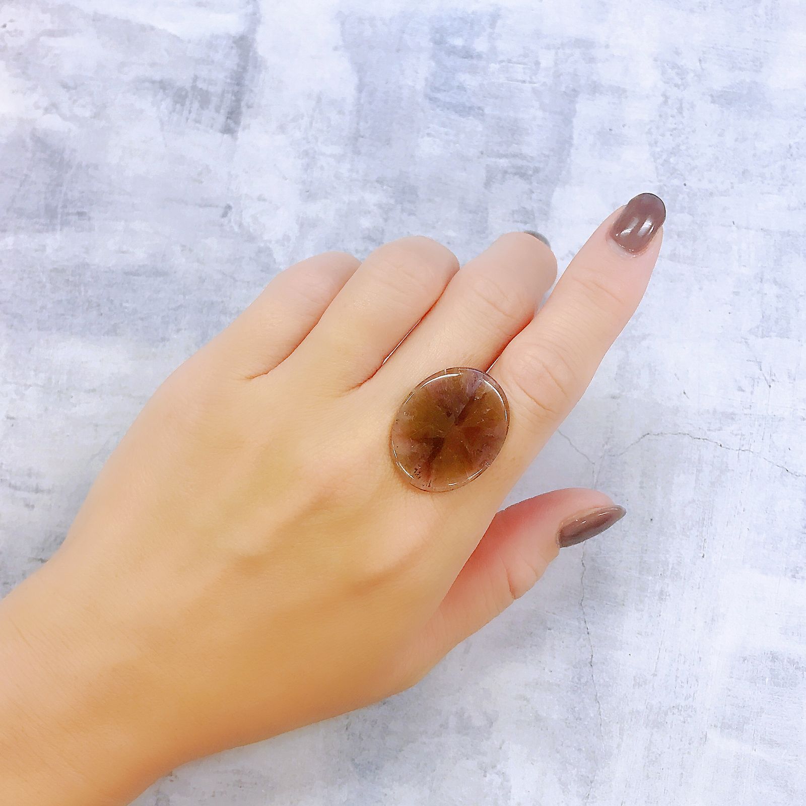 トラピッチェアメトリン 偏光板2枚付き  ブラジル・ミナスジェライス州産 13.16ct[220918105]25.9x20.7mm前後