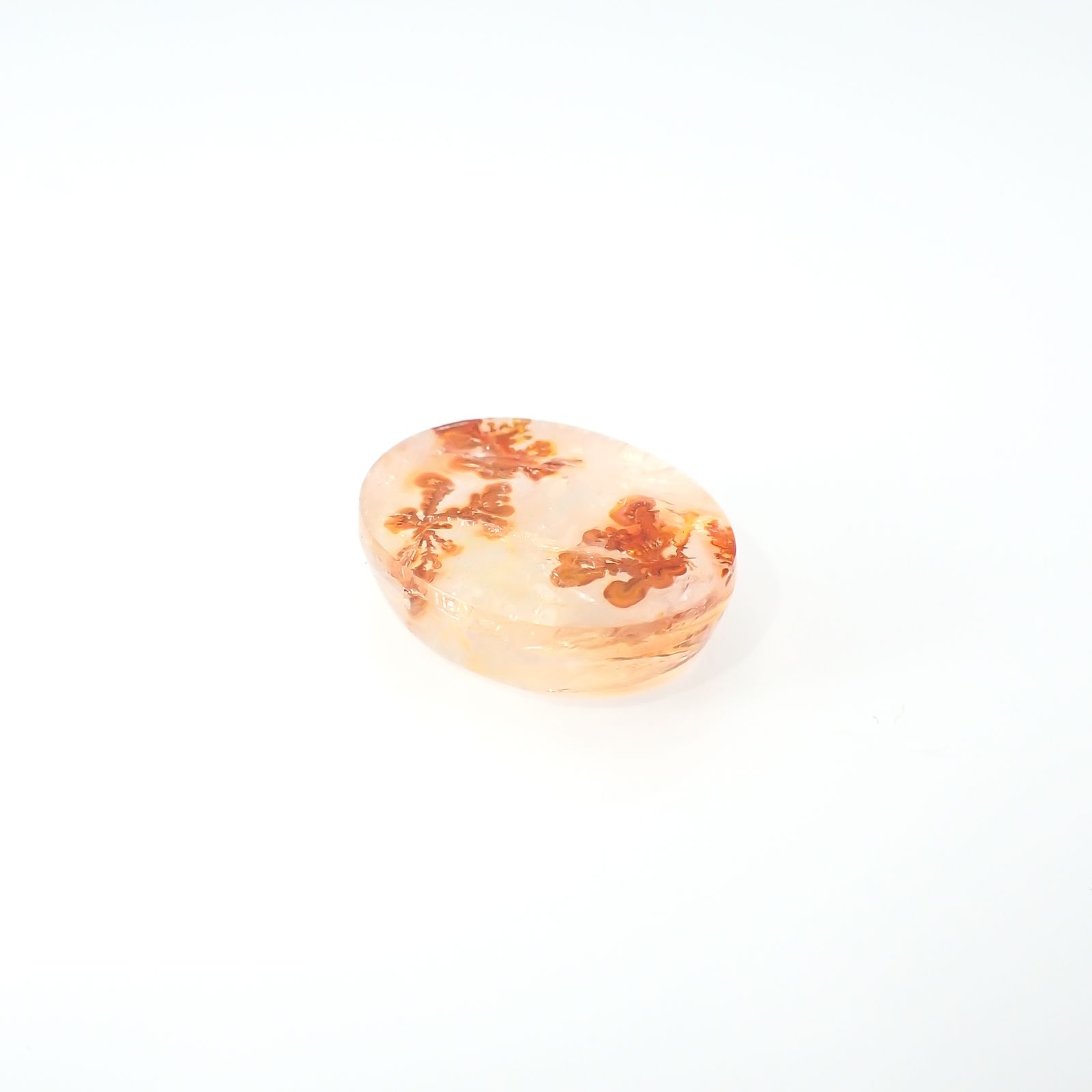 レッドデンドリチッククォーツ ブラジル産 14.74ct[231225087]18.6x14.6mm前後
