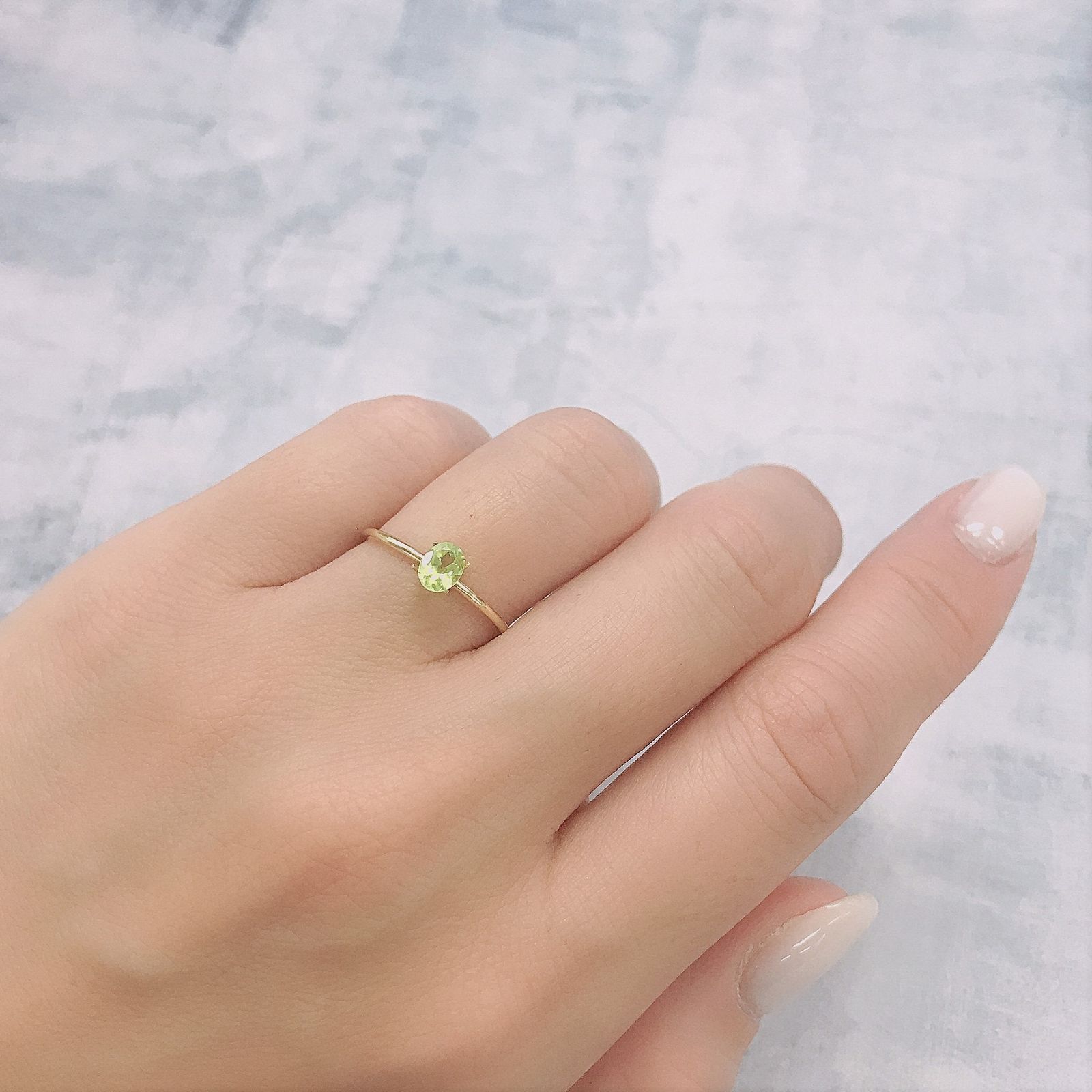 パロットクリソベリル(宝石名クリソベリル)インド産 0.47ct 識別済[220616420]5x3.9mm前後