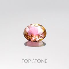 バイカラートルマリン ブラジル産 ルース 0.41ct[20106795]5.8×4.9mm前後