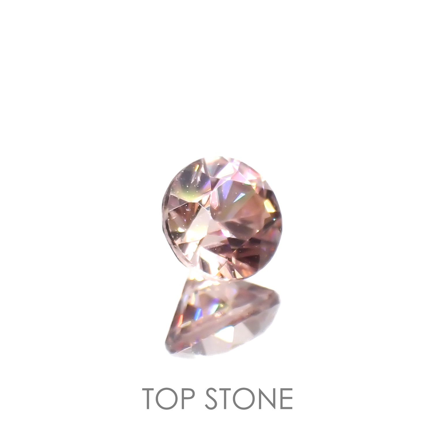 ライトピンクジルコン(宝石名ジルコン)スリランカ/カンボジア産 0.43ct 識別済[220616667]4x4mm前後