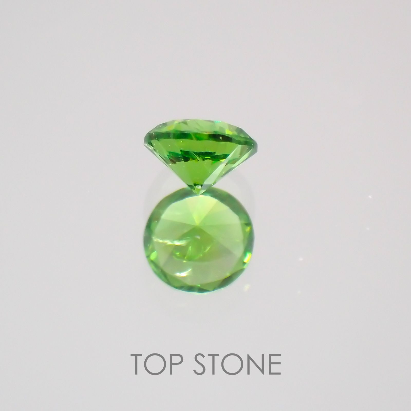 デマントイドガーネット(宝石名デマントイド・ガーネット) ロシア産 0.12ct 識別済[20063035]2.8×2.8mm前後