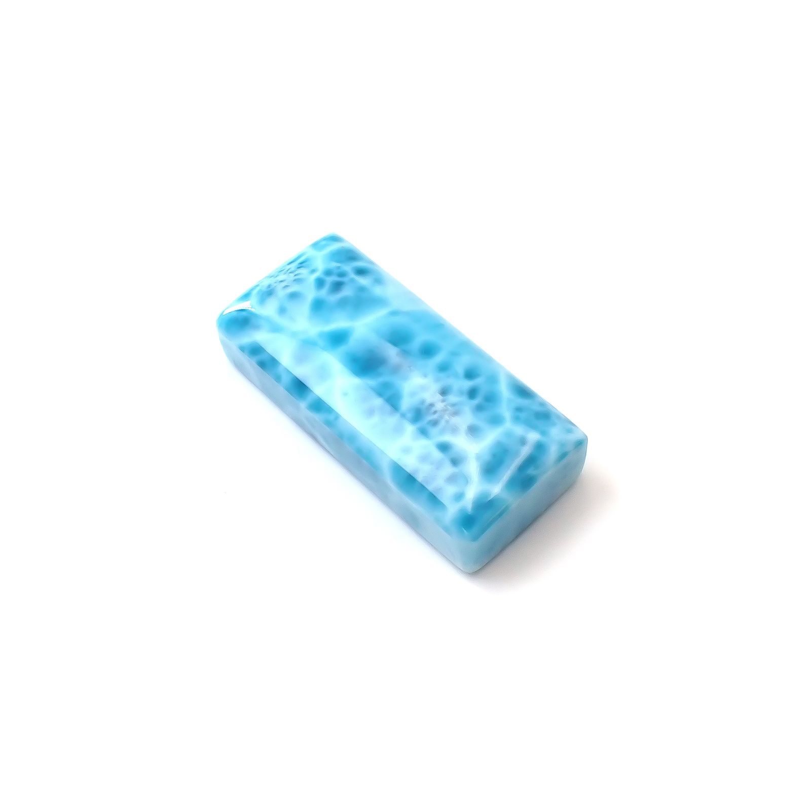 ラリマー ドミニカ共和国産 89.56ct / 38.8x18mm前後 [250630548]