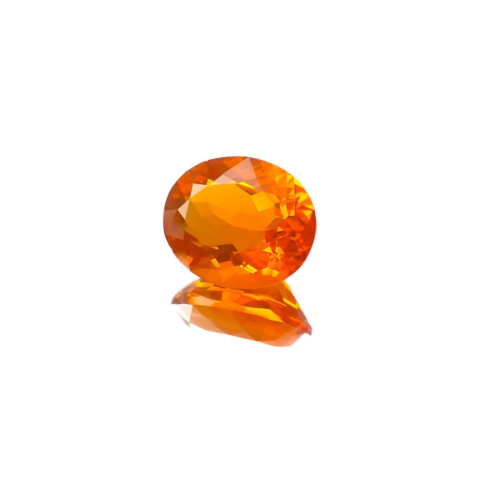 ファイヤーオパール メキシコ産 1.58ct[221018350]9.3x7.7mm前後