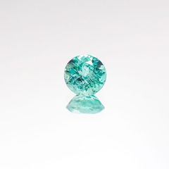 パライバトルマリン(宝石名トルマリン/別名パライバ・トルマリン) ブラジル産 0.288ct ソ付(宝貴協)[20106435]4.2×4.1mm前後