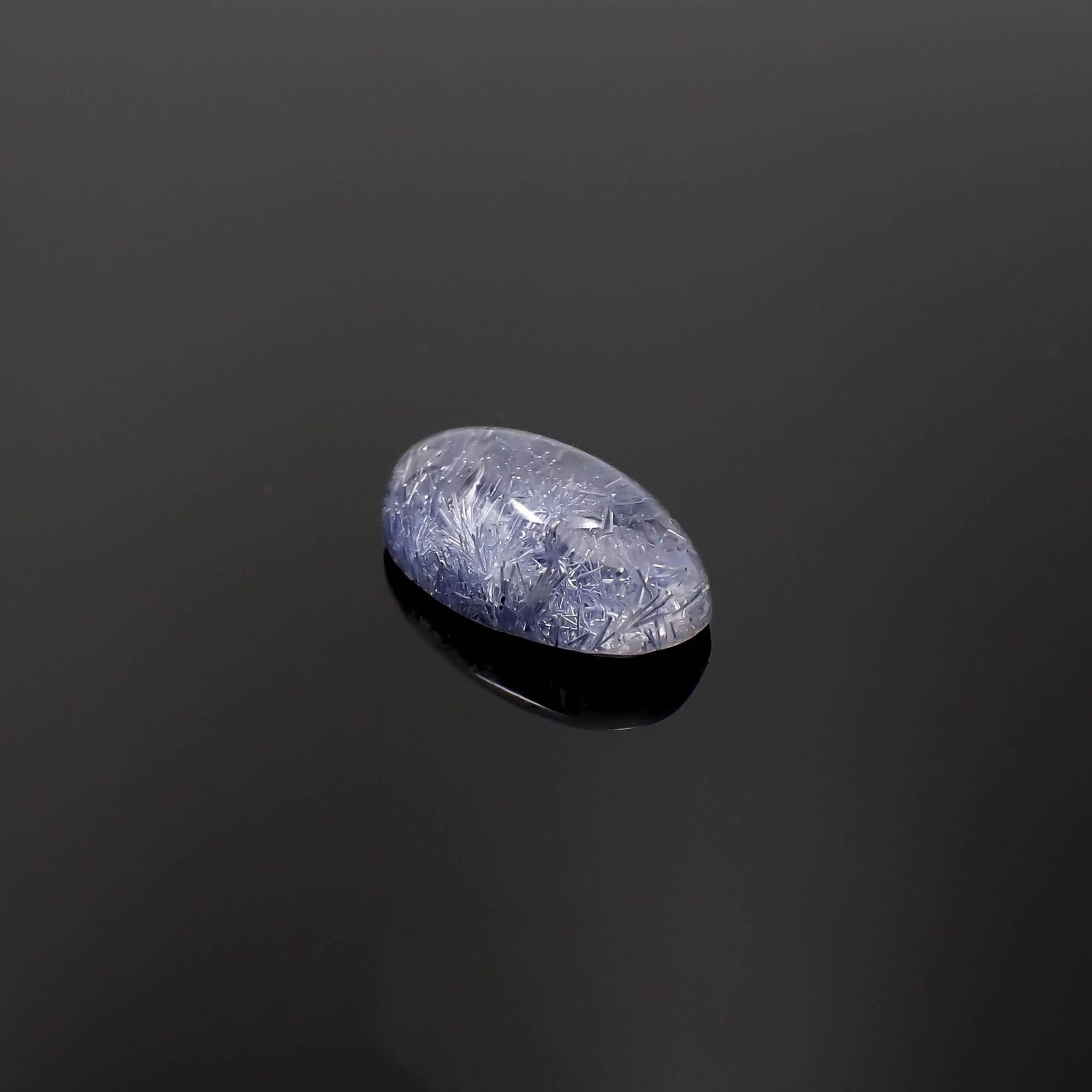 デュモルチェライトインクォーツ ブラジル産 3.25ct / 12.8x7.1mm前後 [230320878]