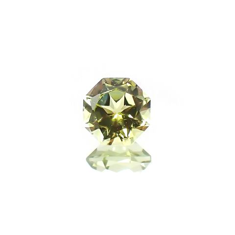 ◇オクタゴンカット◇イエロートルマリン(宝石名トルマリン)ブラジル産 識別済 0.56ct / 5.1x5.1mm前後 [260424205]