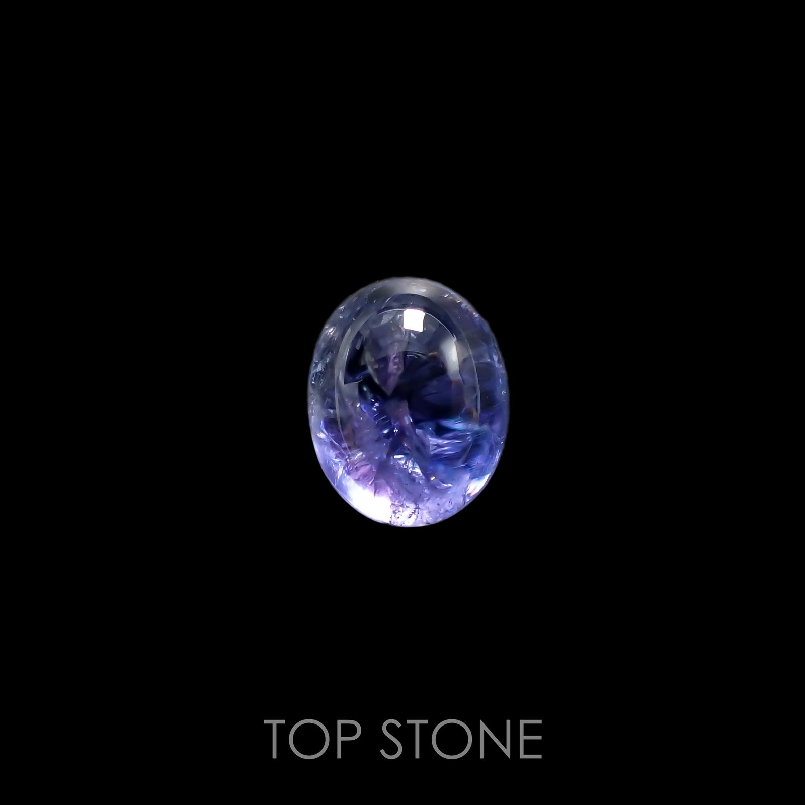 バイカラータンザナイト(宝石名バイカラー・ゾイサイト) タンザニア産 3.82ct 識別済[210912240]9.9×7.9mm前後