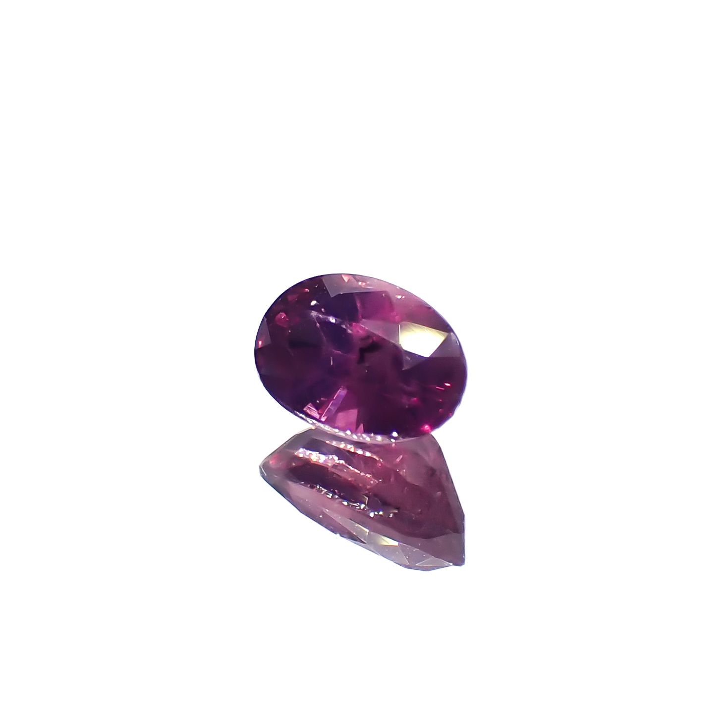パープルサファイア 非加熱 パキスタン・カシミール地方産 0.74ct[240628402]6.2x3.9mm前後