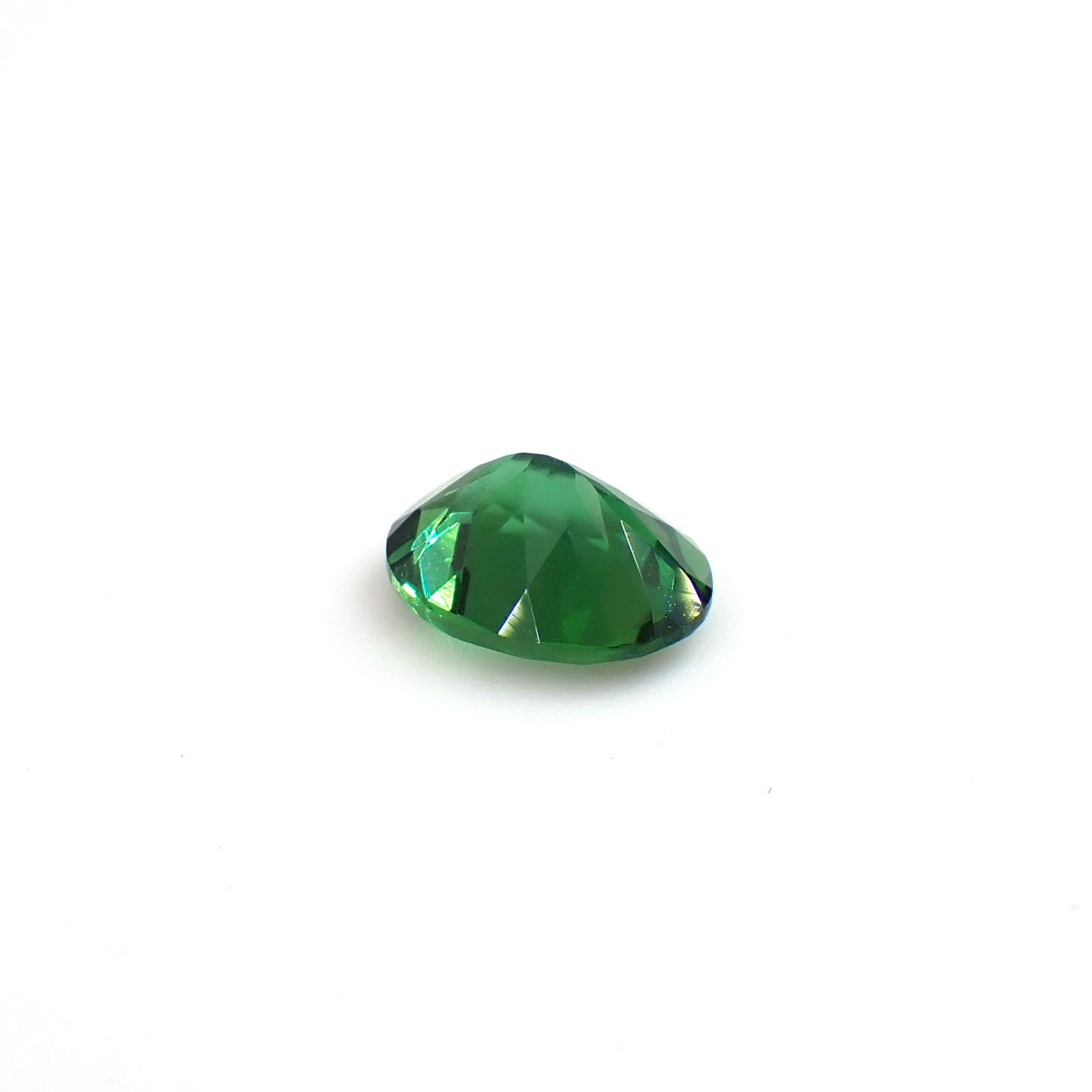 クロムトルマリン(宝石名クロム・トルマリン)タンザニア産 ソ付(彩珠) 1.433ct / 8.5x6.5mm前後 [260932607]
