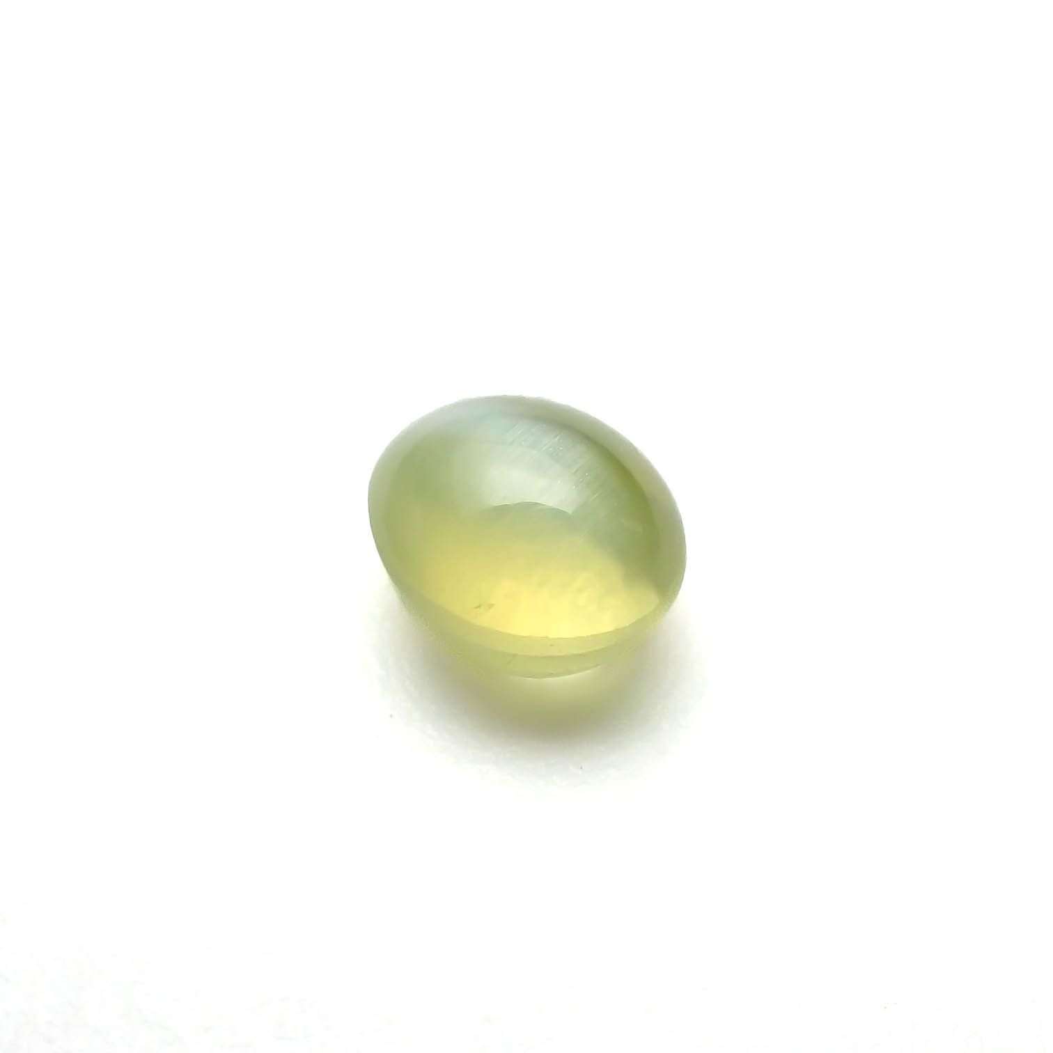 クリソベリルキャッツアイ(宝石名クリソベリル・キャッツアイ)スリランカ産 1.18ct 識別済[231225018]5.9x5.1mm前後