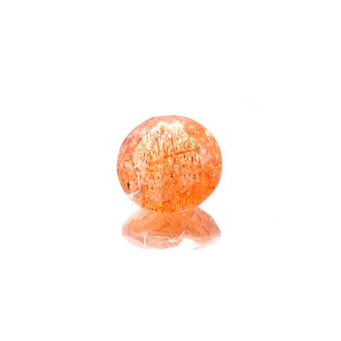 イリュージョンサンストーン(宝石名オリゴクレース)タンザニア産 1.8ct 識別済[250113873]8.1x8.1mm前後