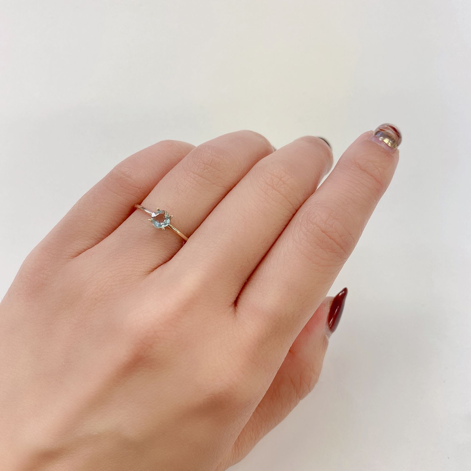ミントベリル(宝石名グリーン・ベリル)ブラジル産 0.26ct 識別済[231024020]4x4mm前後