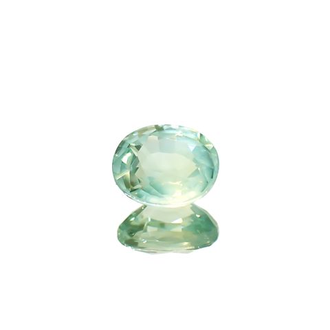 シルキーアレキサンドライト タンザニア産 0.79ct [241129511]5.9x5.1mm前後