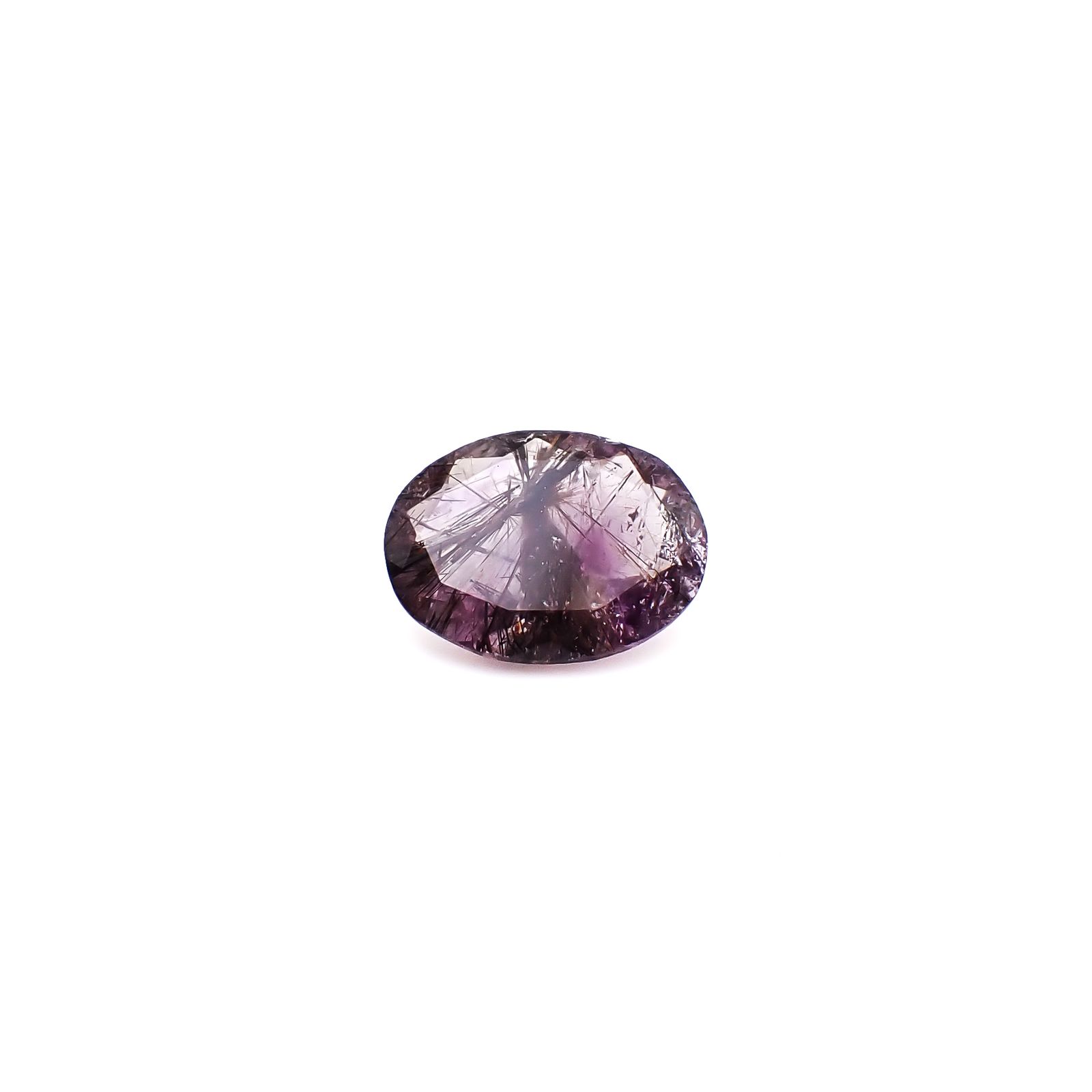 アメジストエレスチャル ブラジル産 5.90ct / 15.1x11.3mm前後 [260933030]
