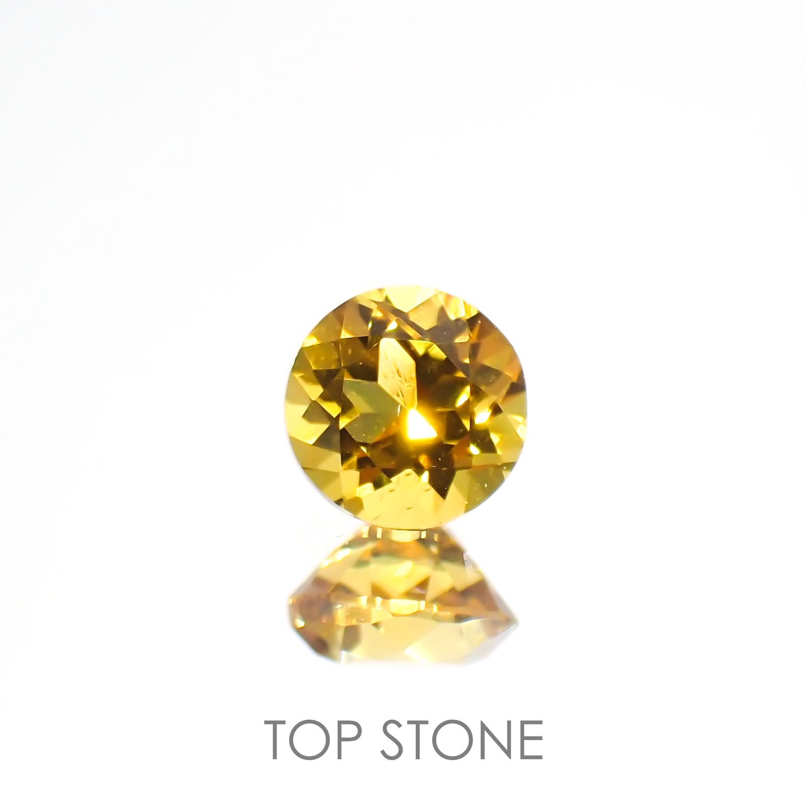ゴールデンベリル(宝石名ゴールデン・ベリル)ブラジル産 0.35ct 識別済[220115413]4.4x4.4mm前後
