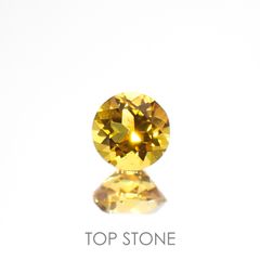 ゴールデンベリル(宝石名ゴールデン・ベリル)ブラジル産 0.35ct 識別済[220115413]4.4x4.4mm前後