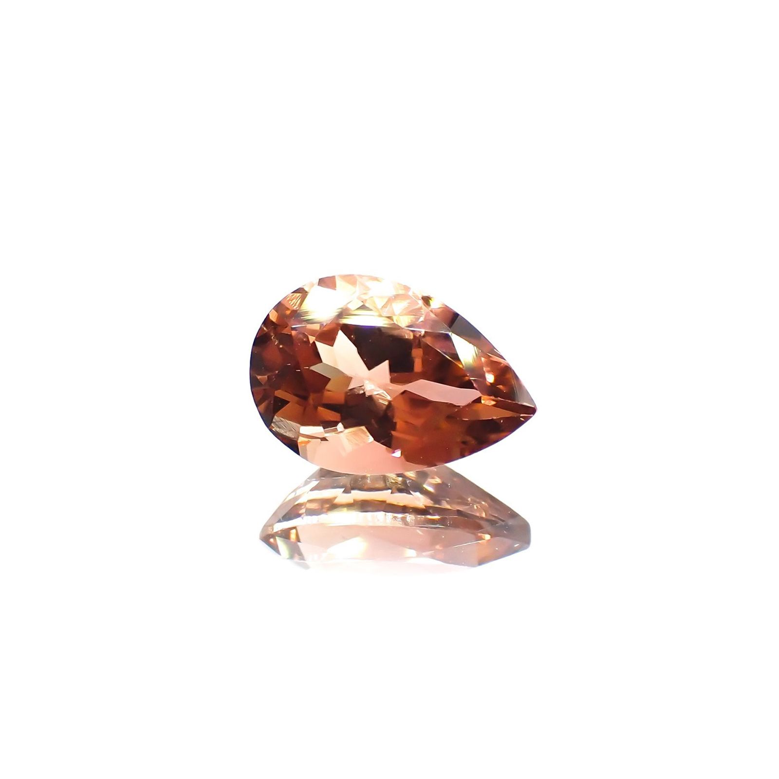 バイカラートルマリン(宝石名バイカラー・トルマリン) コンゴ民主共和国産 1.970ct ソ付(彩珠)[211013602]10.2×7mm前後