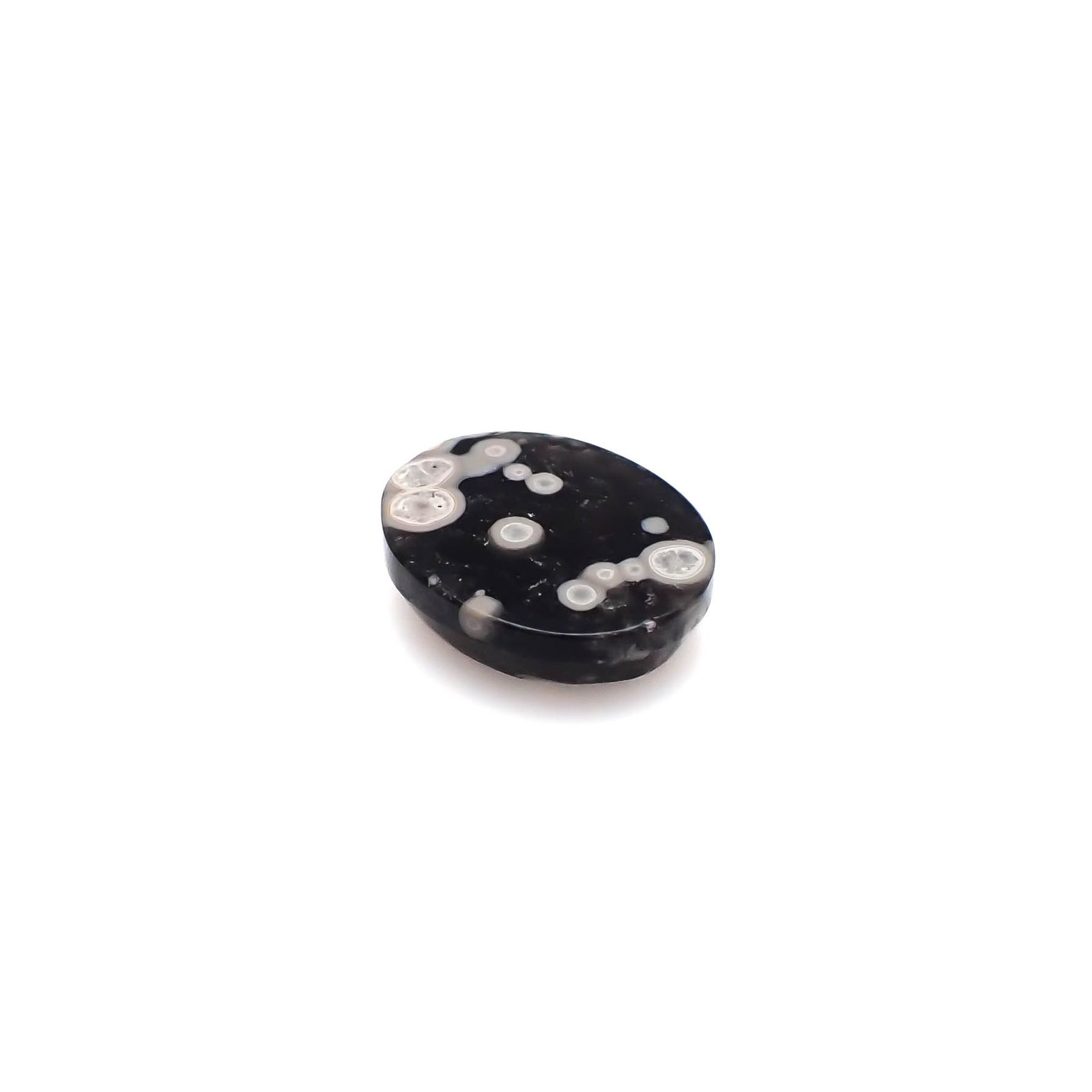 コスミックオブシディアン イタリア産 4.46ct[240427065]13.4x11.1mm前後