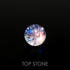 レインボームーンストーン(宝石名ラブラドライト)マダガスカル産 0.35ct 識別済[221219520]4.5x4.5mm前後