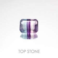 バイカラーフローライト ブラジル産 ルース 1.92ct[20107070]8×6.2mm前後