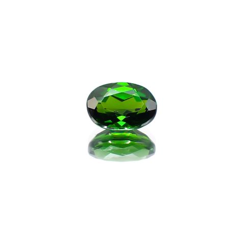 クロムダイオプサイド(宝石名クロム・ダイオプサイド) ロシア産 0.97ct 識別済[21079933]7.1×5mm前後