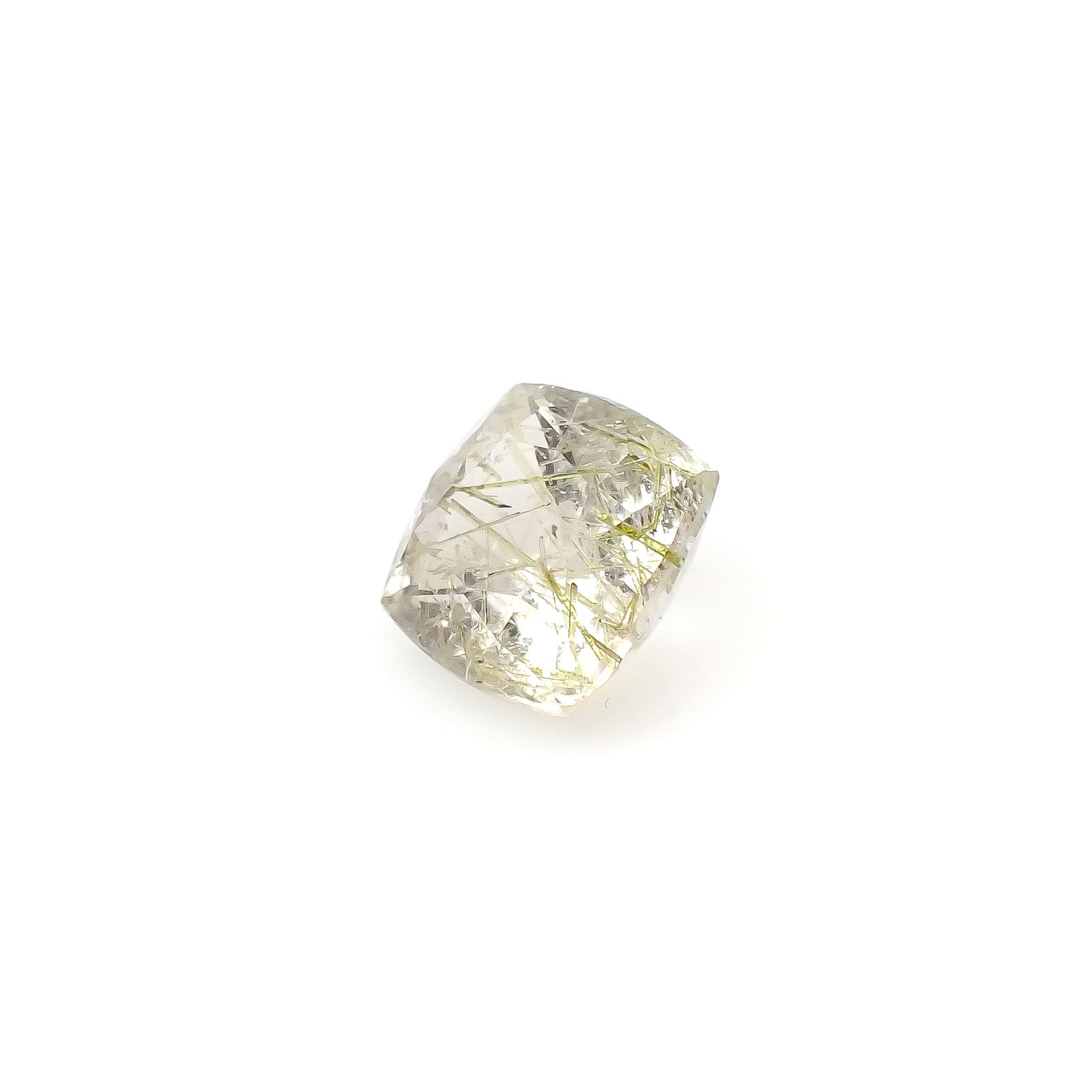 エピドートインクォーツ ブラジル産 5.40ct [240427299]10.7x10.7mm前後