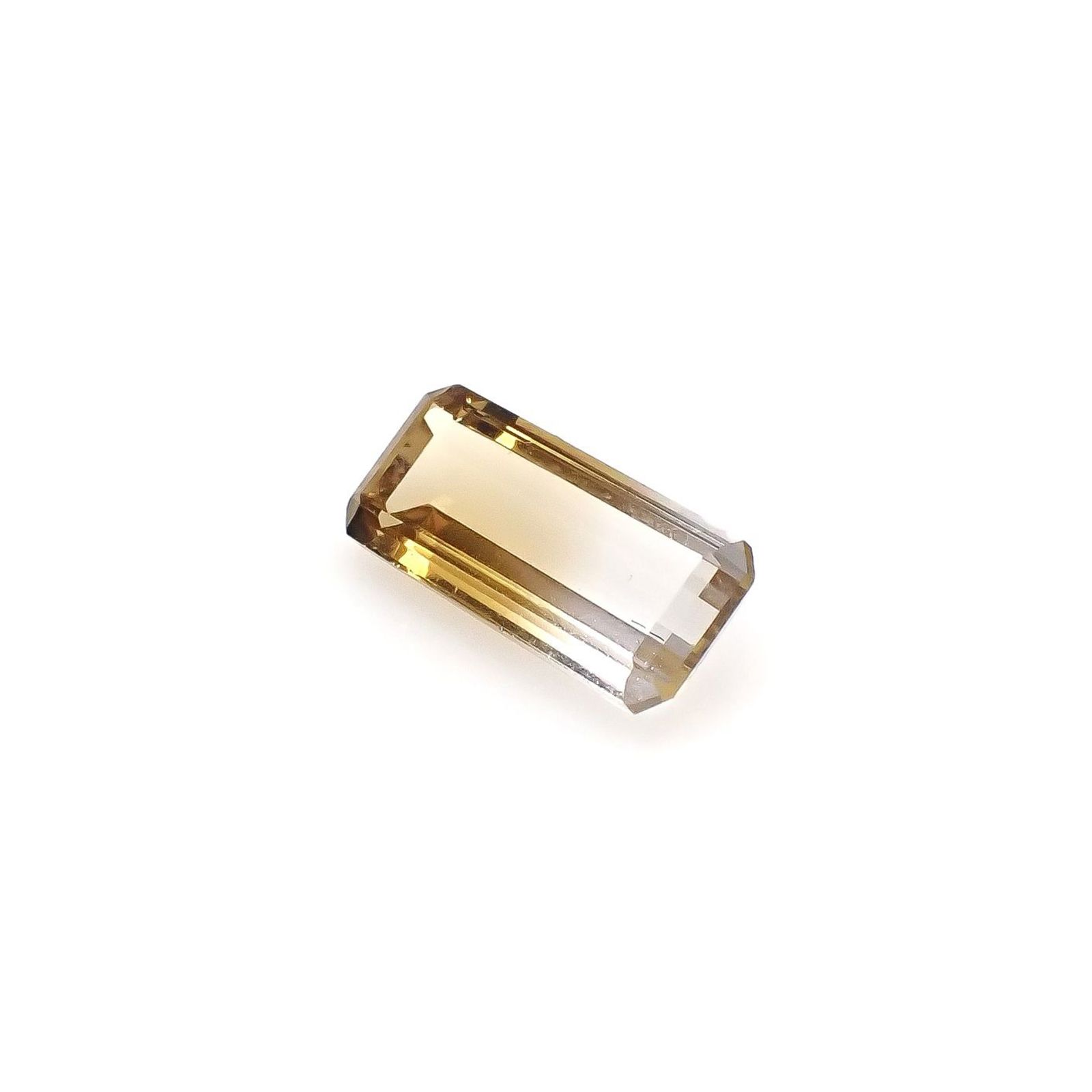 バイカラーシトリン ブラジル・ミナスジェライス州産 4.58ct / 15.8x7.1mm前後 [251026466]