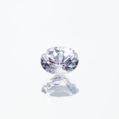 アイスブルーサファイア(宝石名サファイア)スリランカ/マダガスカル産 0.31ct 識別済[230421395]4.3x3.4mm前後