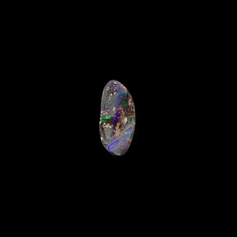 ボルダーオパール 原石磨き オーストラリア産 2.79ct[240226205]14.7x6.9mm前後