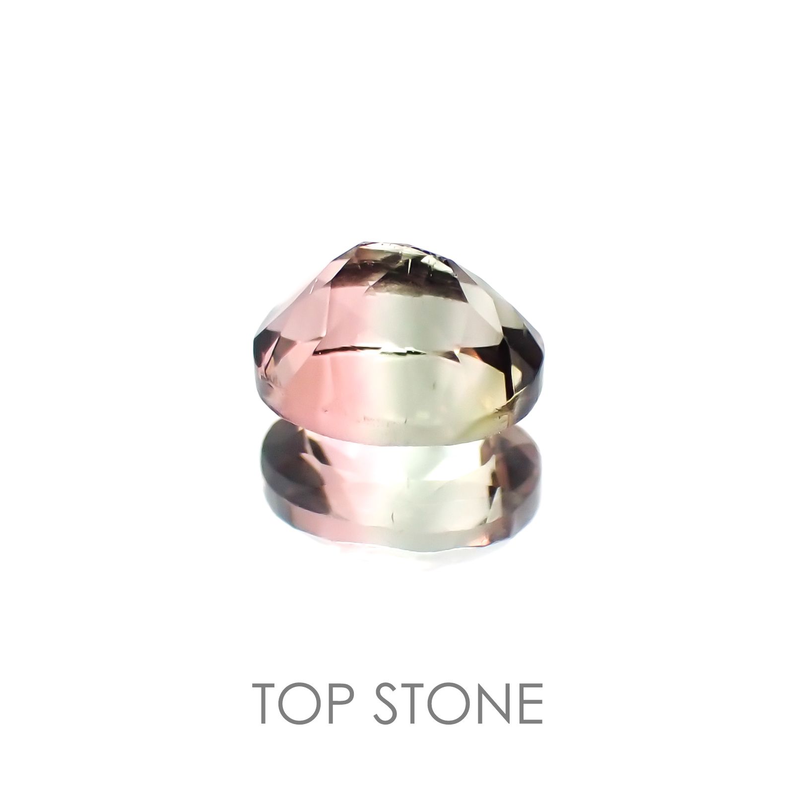 バイカラートルマリン ブラジル産 ルース 0.44ct[20118223]5.1×3.9mm前後