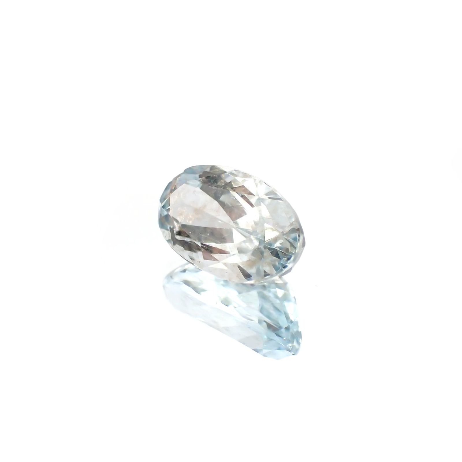 アベンチュリンアクアマリン(宝石名アクアマリン) ナイジェリア産 識別済 2.81ct / 11.5x6.7mm前後 [210712971]