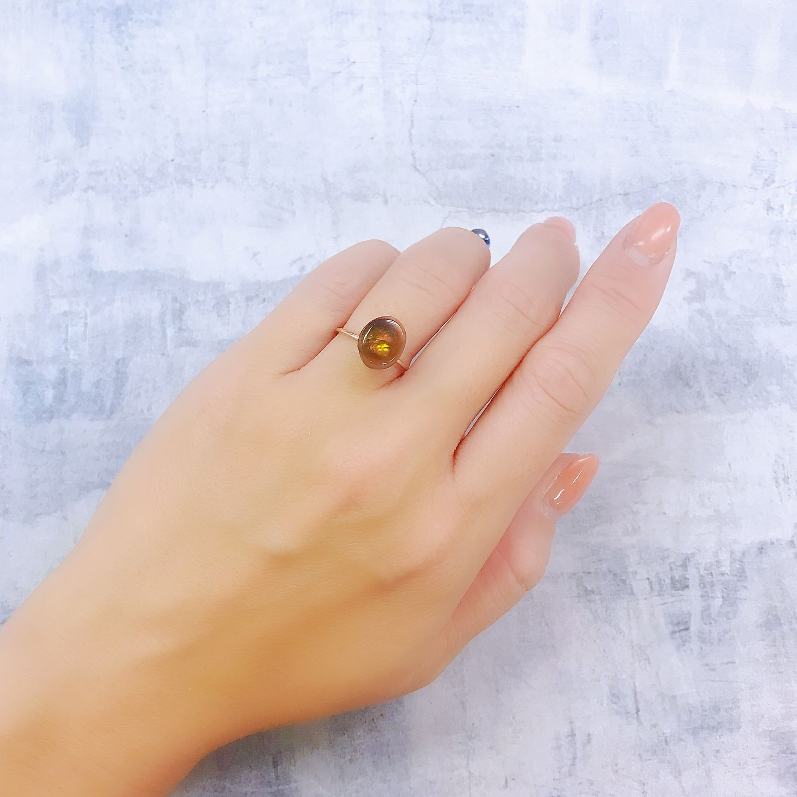◇フリーフォーム◇ファイヤーアゲート メキシコ産 2.70ct[220917764]11.1x9.1mm前後
