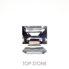 プラチナスピネル(宝石名スピネル) ビルマ産 0.627ct ソ付(彩珠)[210912846]5.5×4mm前後