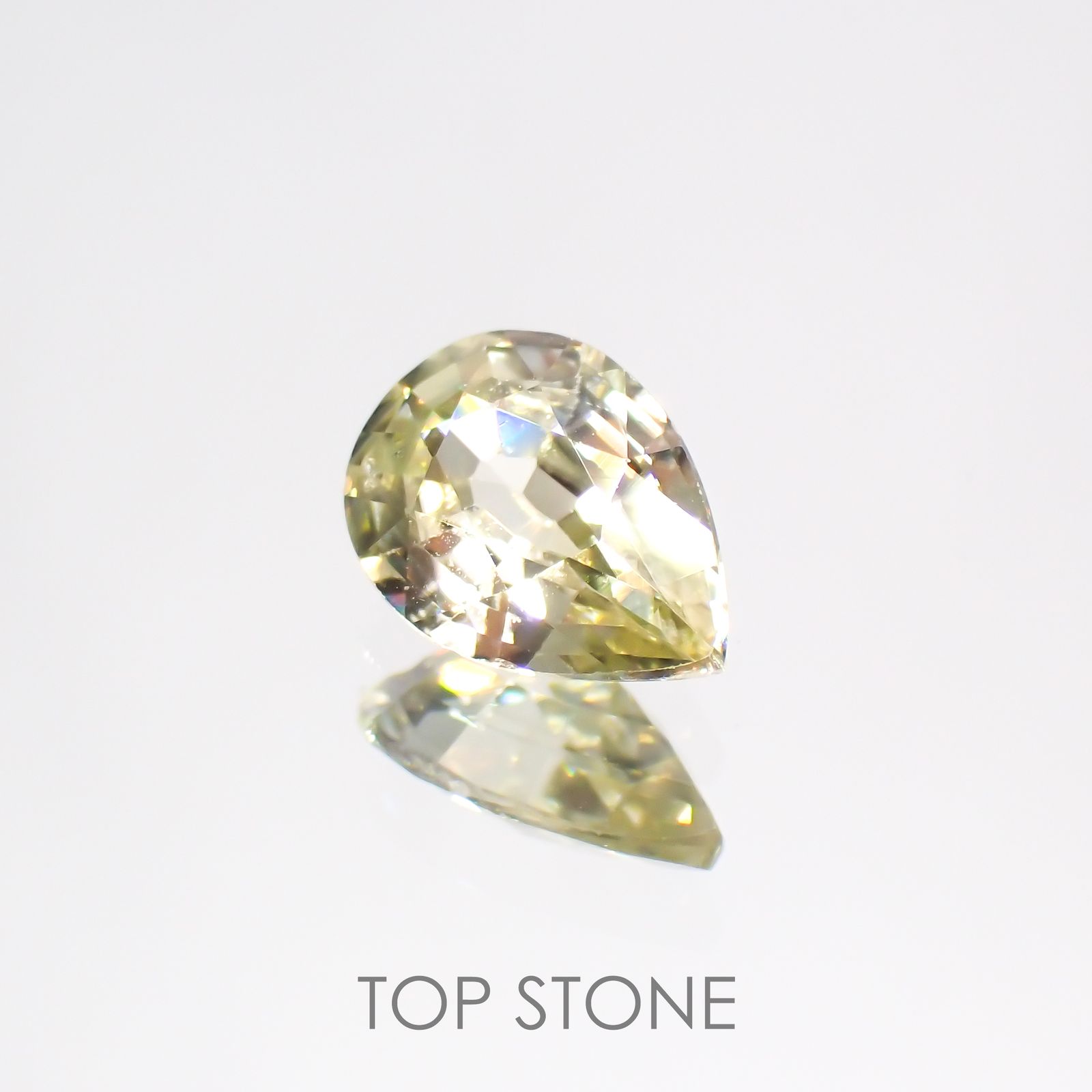 イエロージルコン(宝石名ジルコン) スリランカ/カンボジア産 1.01ct 識別済[21038239]7.3×5.2mm前後