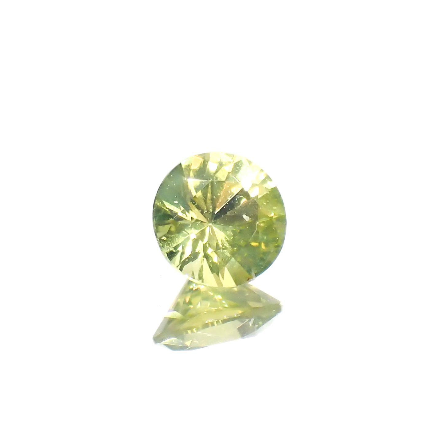 クリソベリル(宝石名クリソベリル)スリランカ産 0.32ct 識別済[230622495]4.2x4.2mm前後