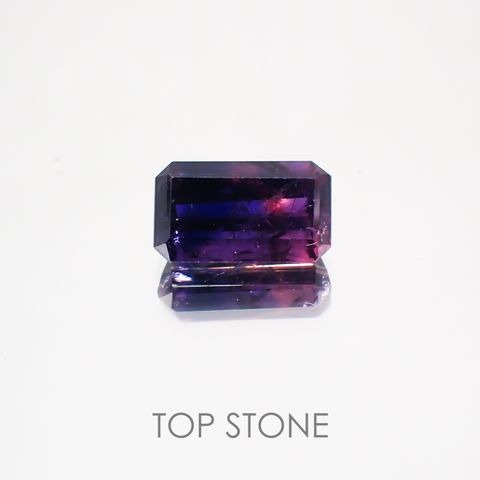 パーティカラーサファイア 非加熱(宝石名パーティカラード・サファイア) タンザニア産 1.508ct ソ付(彩珠)[210710612]7.8×4.6mm前後