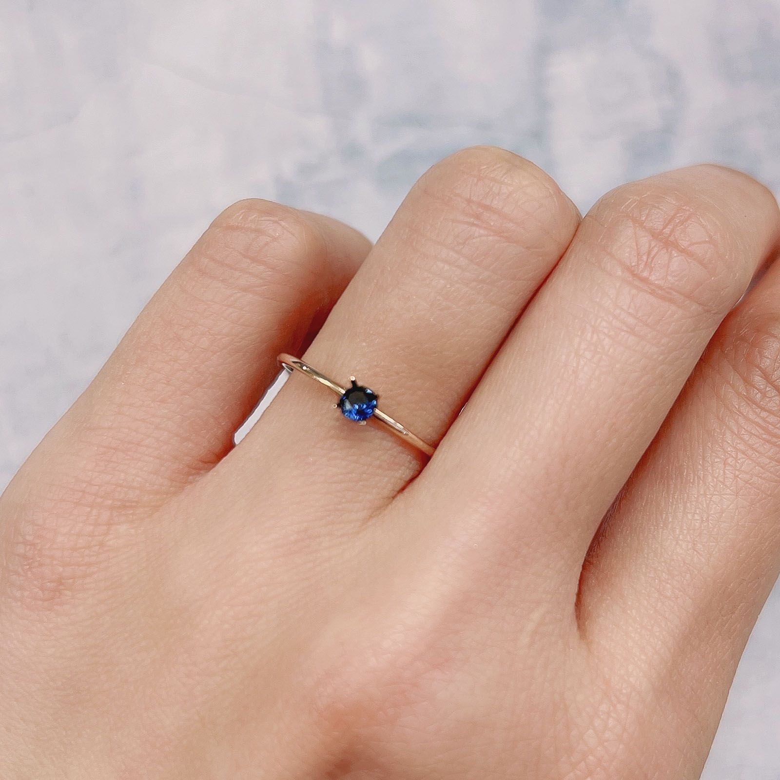 ◇オクタゴンカット◇サファイアSA(宝石名サファイア) マダガスカル産 0.14ct 識別済[21049064]3.2×3.1mm前後