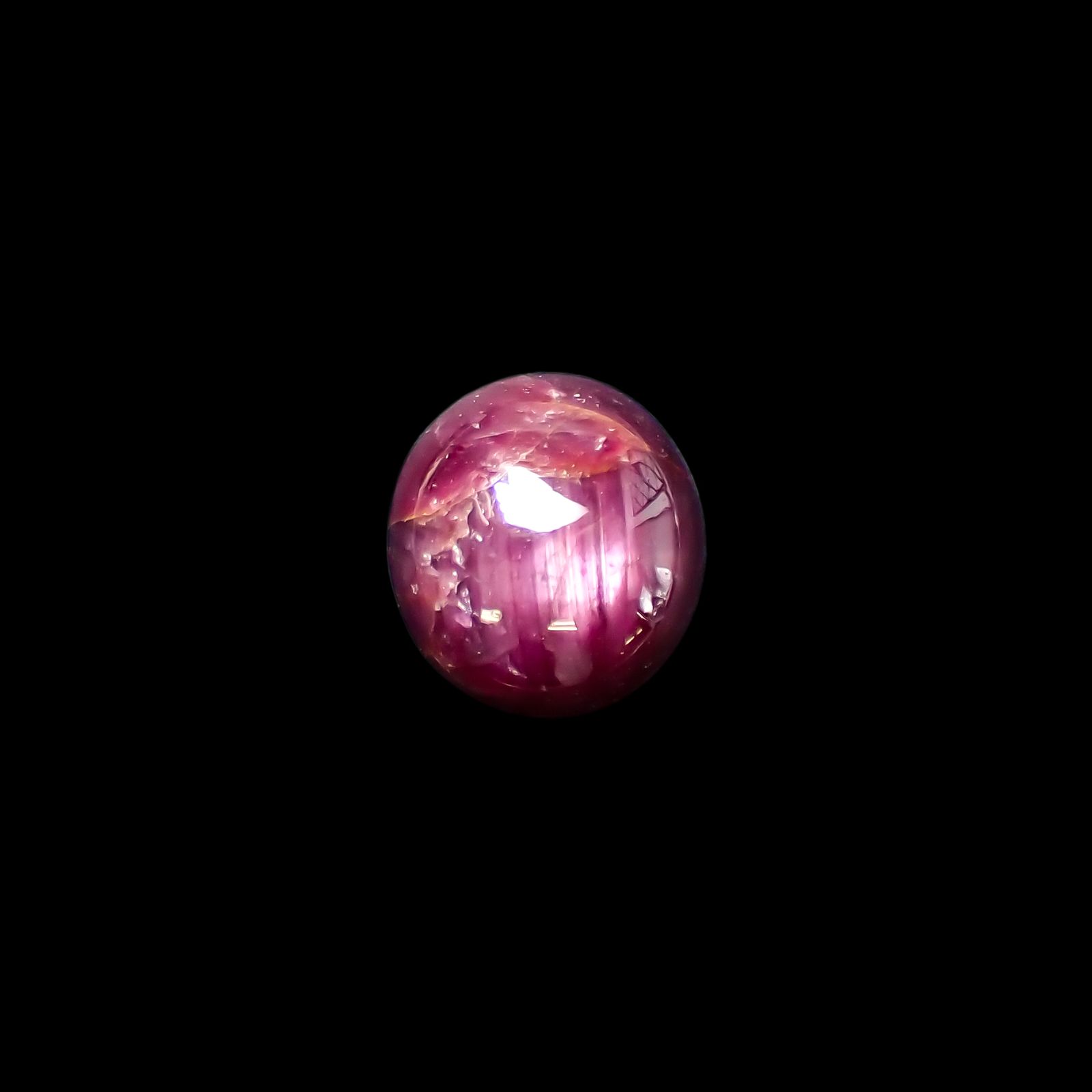スタールビー インド産 3.69ct[230622402]8.6x7.9mm前後