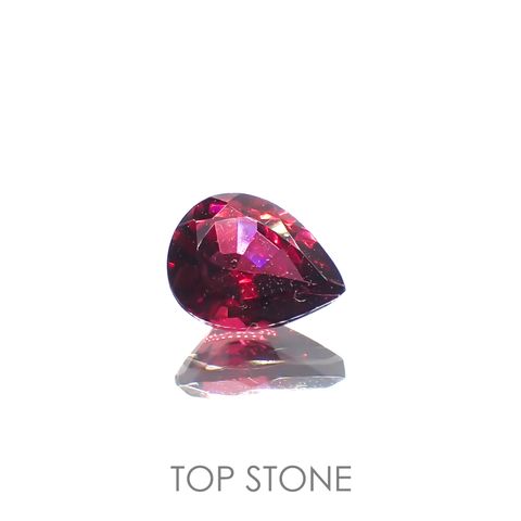 レッドスピネル(宝石名レッド・スピネル)タンザニア産 0.33ct 識別済[220716897]5.1x3.9mm前後