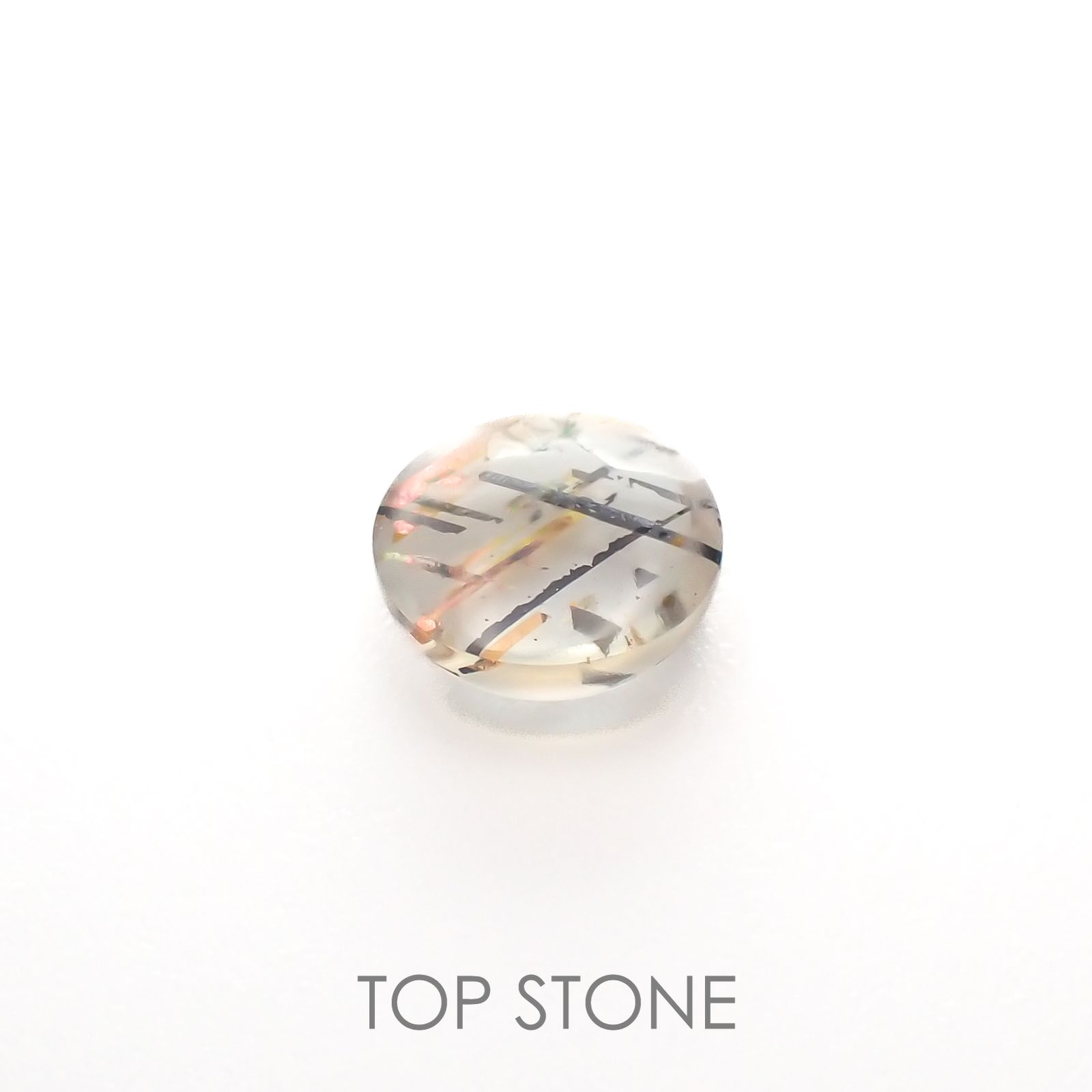 レインボーラティスサンストーン オーストラリア産 0.49ct[230120333]5.6x5.3mm前後