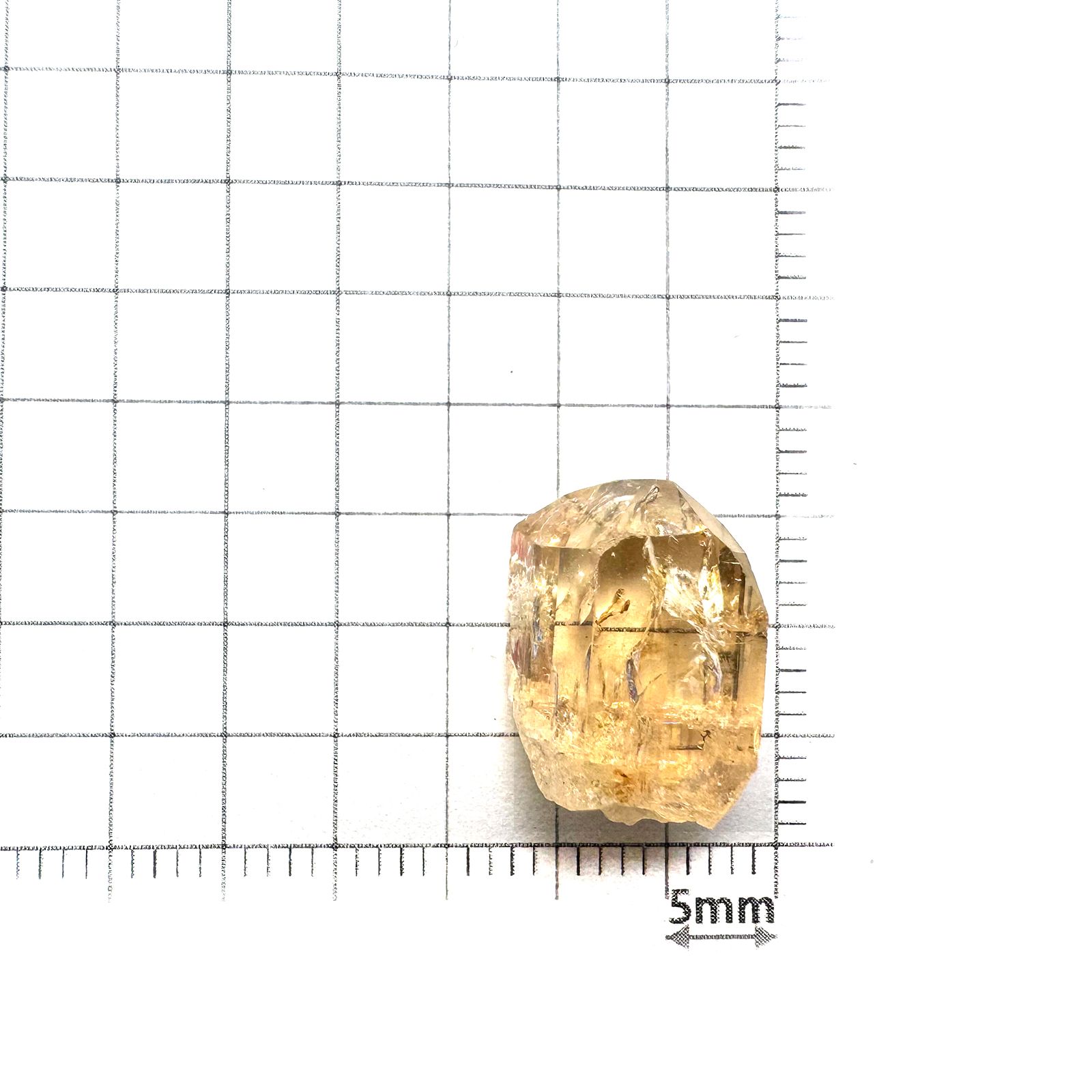 インペリアルトパーズ 原石 ザンビア産 11.02ct / 14.8x11mm前後 [250730935]