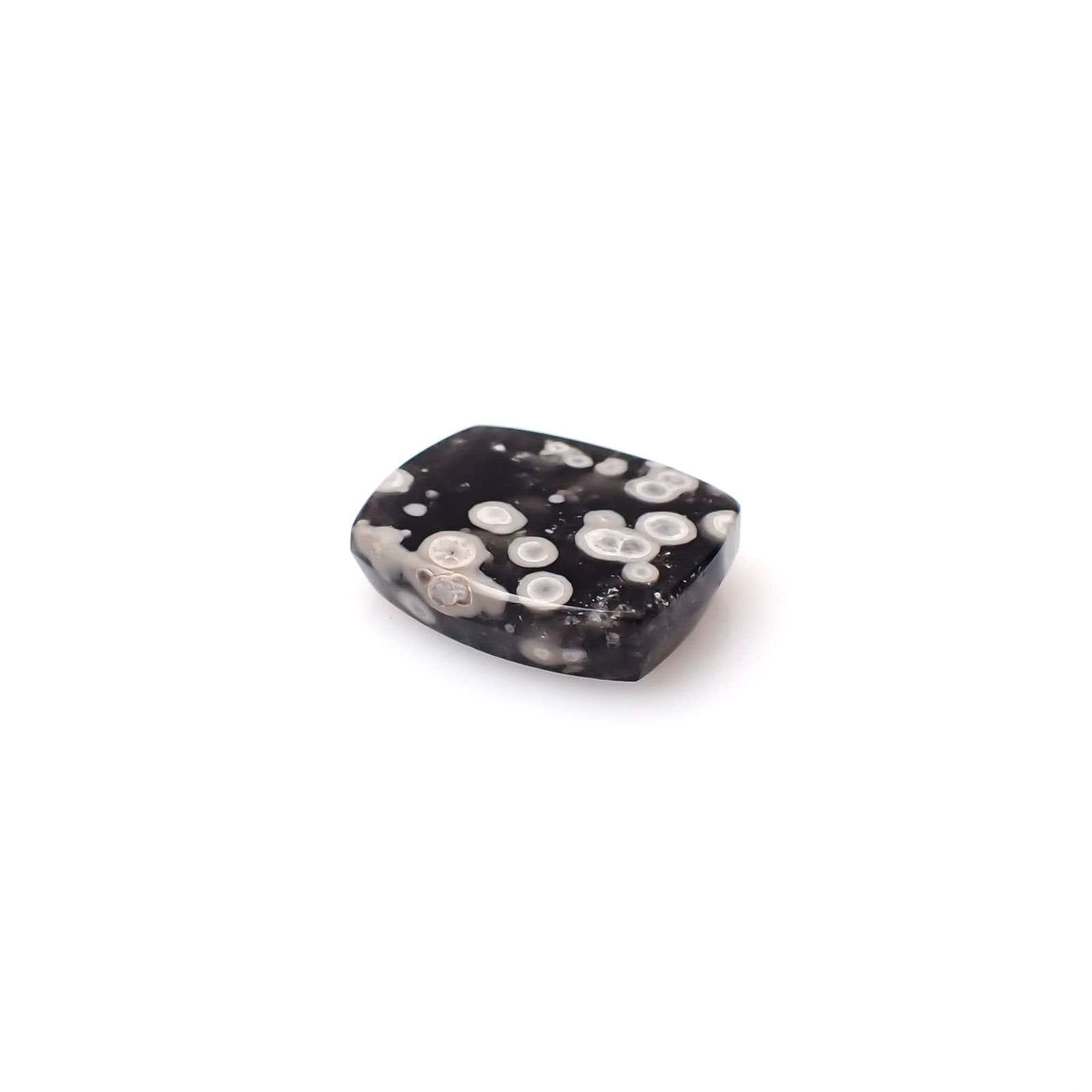コスミックオブシディアン イタリア産 5.25ct[240427069]13.5x11.4mm前後