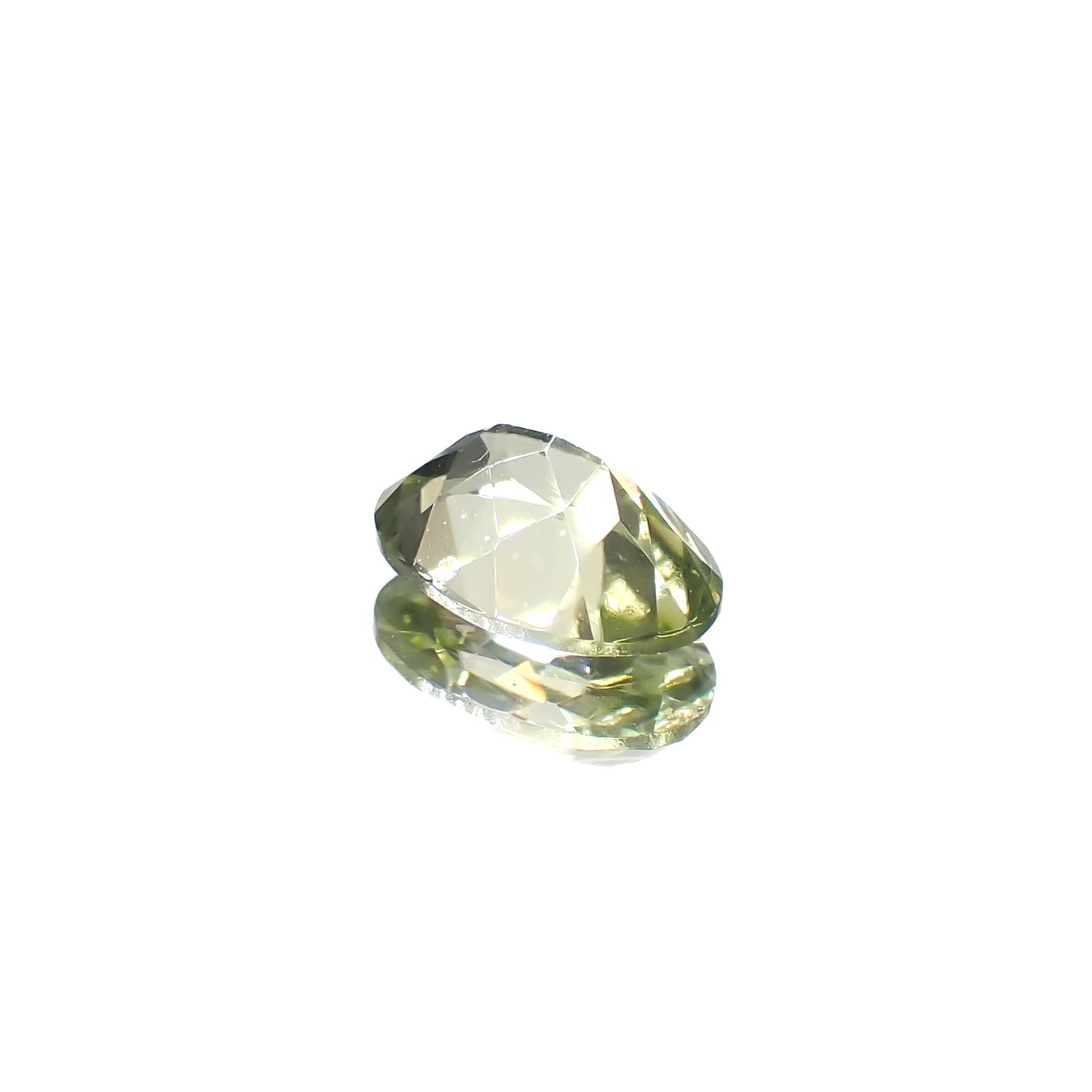 グリーンジルコン スリランカ/カンボジア産 1.34ct[240728535]7.7x5.3mm前後