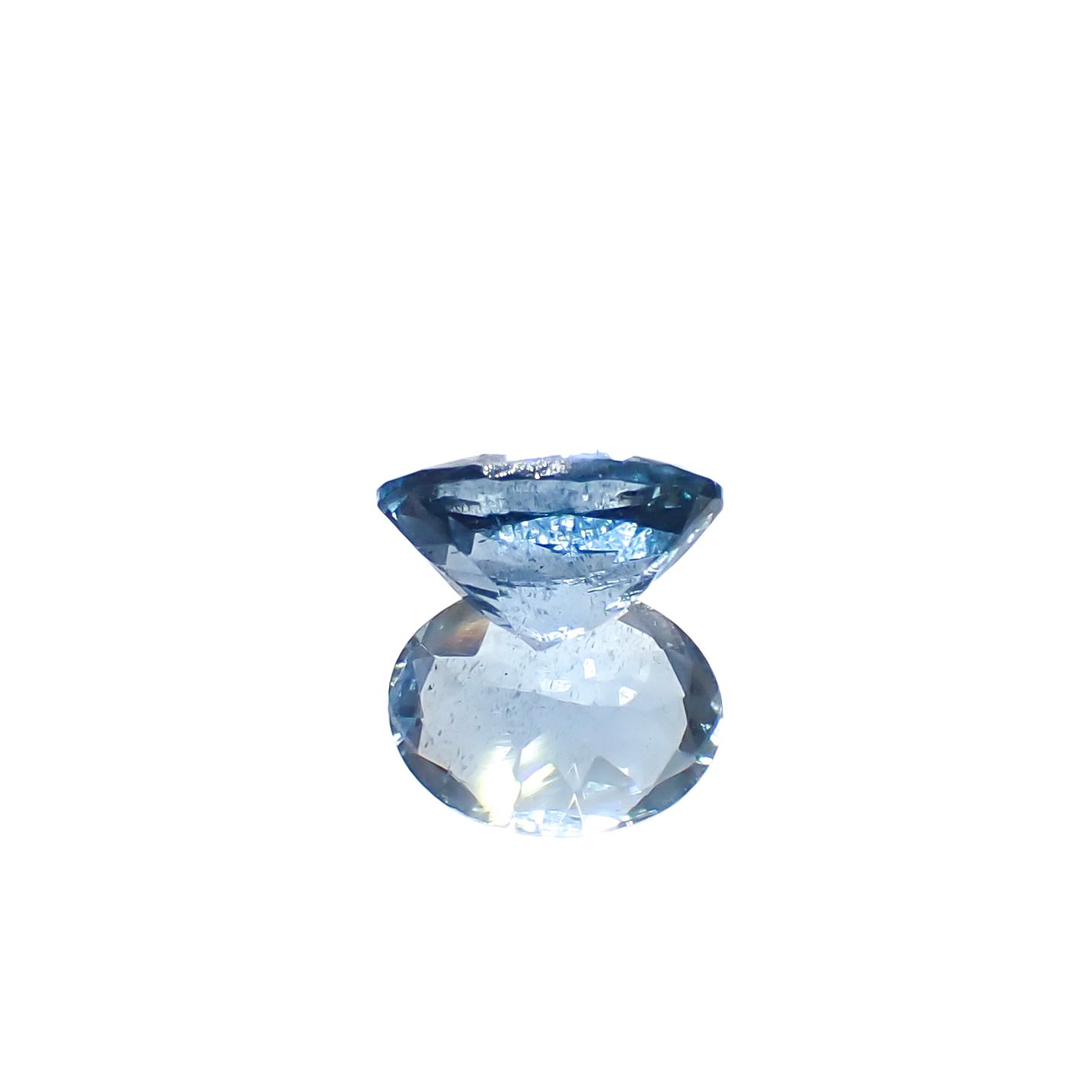 アクアマリン サンタマリアカラー マダガスカル産 1.15ct[240326976]8x6.1mm前後