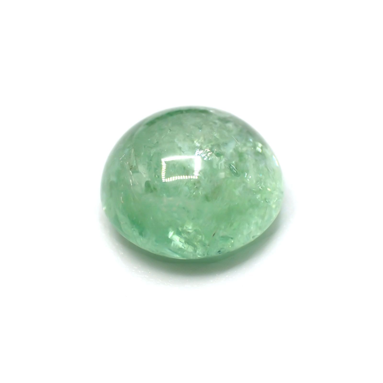 パライバトルマリン(宝石名トルマリン/別名パライバ・トルマリン) モザンビーク産 4.12ct 識別済[21029497]10.4×9.9mm前後