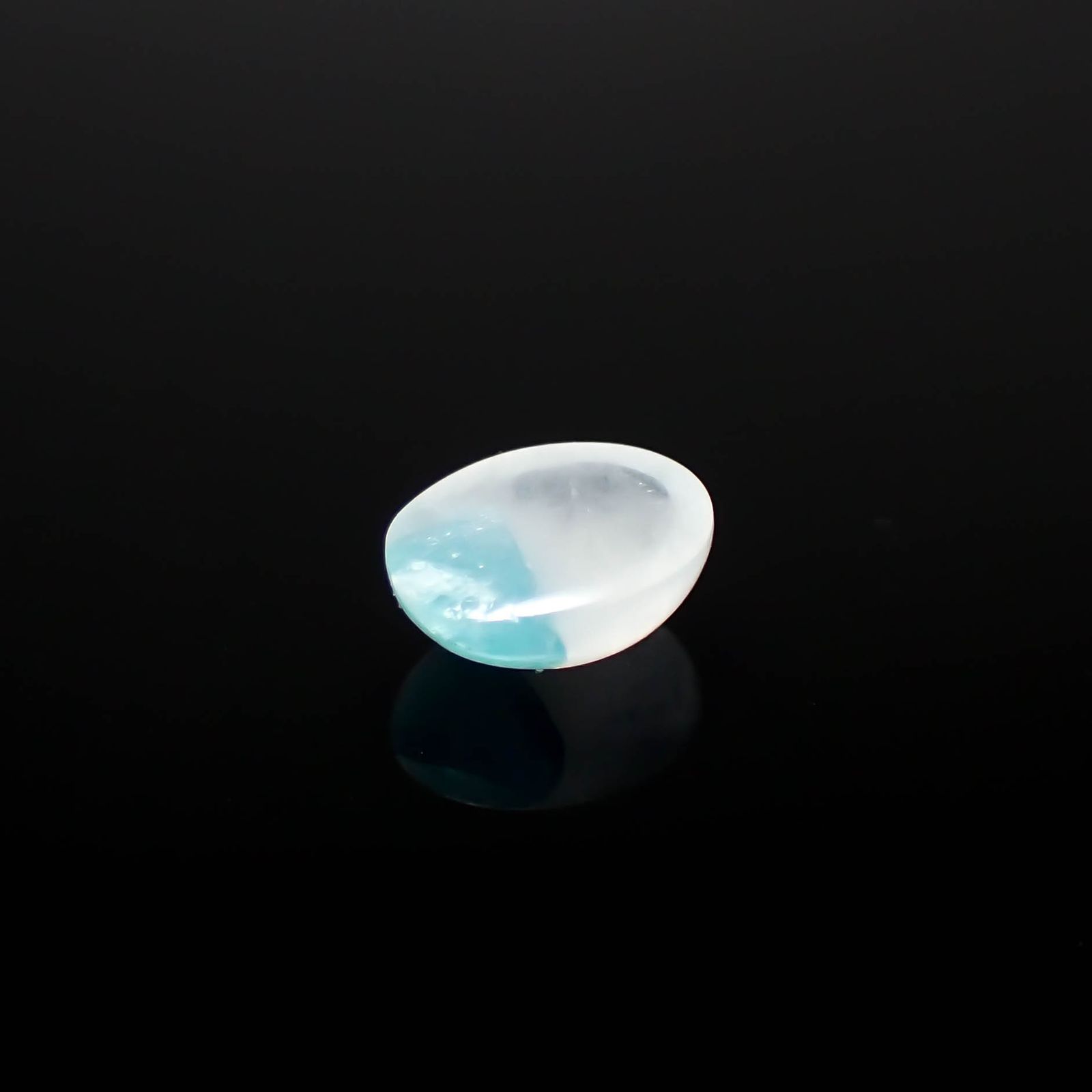 パライバトルマリンインクォーツ ブラジル産 0.85ct[240226357]6.9x5.1mm前後