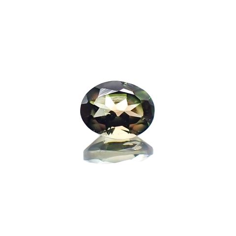 バイカラートルマリン(宝石名バイカラー・トルマリン)ブラジル産 0.37ct 識別済[230622368]5.1x3.9mm前後
